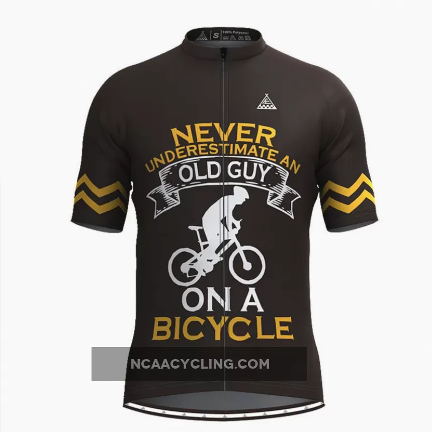 Old Guy On A Bicycle Cycling Jersey Brand New
