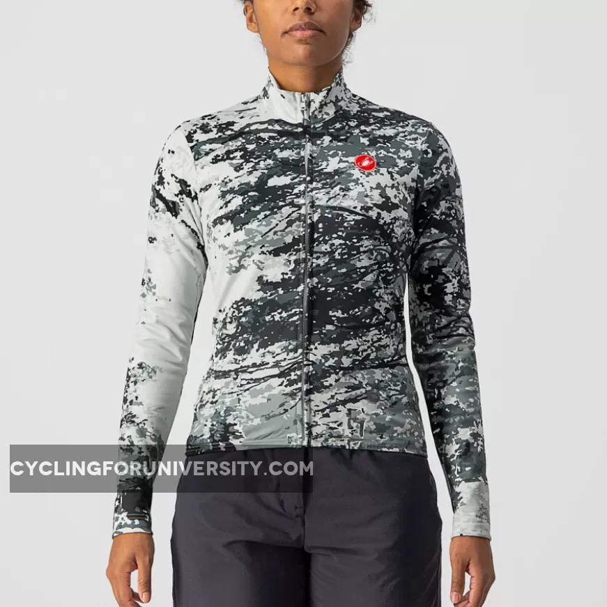 Castelli Unlimited Thermal woman long sleeves jersey - Green