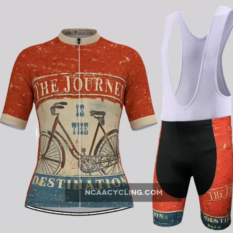 The Journey is The Destination Women's Cycling Kit Red