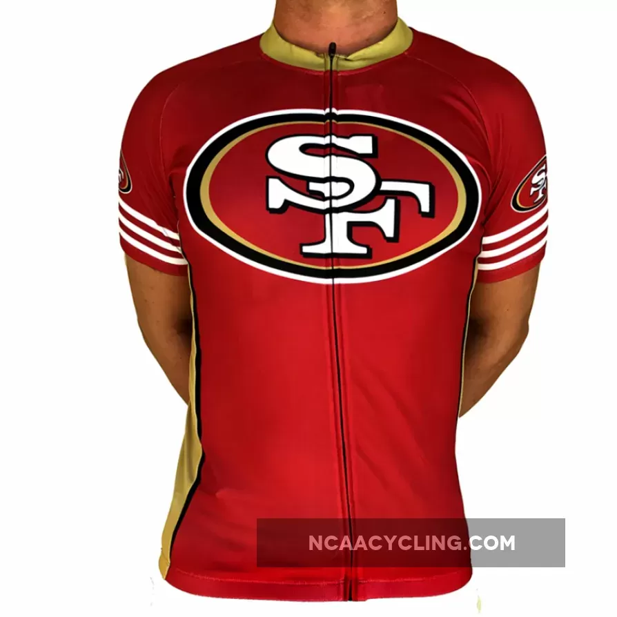 NFL San Francisco 49ers Niners Short Sleeve Cycling Jersey