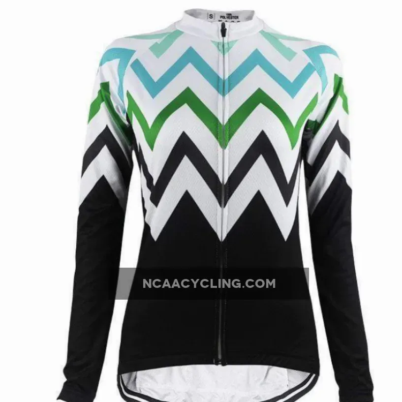 Women's Zigzag Mountain Long Sleeve Cycling Jersey
