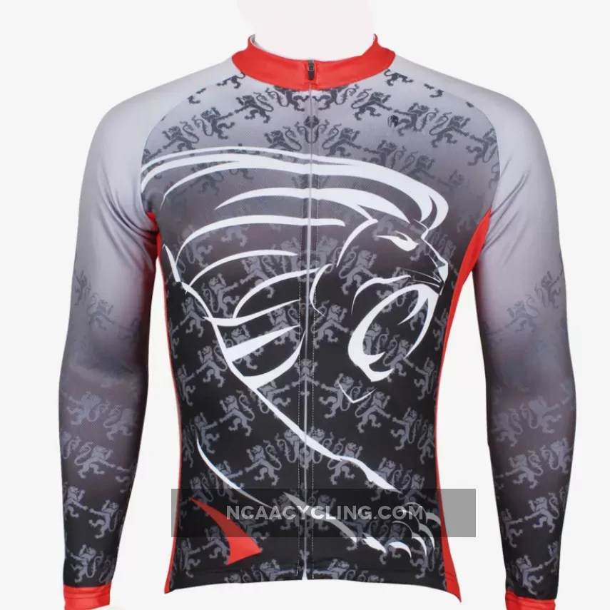 ILPALADINO Men's Long Deep Grey Sleeves Cycling Clothing Jersey with Tights Suits Winter Exercise Bicycling Pro Cycle Clothing Racing Apparel Outdoor Sports Leisure Biking (Velvet) NO.295