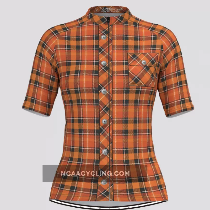 Plaid Checkered Shirt V25 Women's Cycling Jersey To Buy