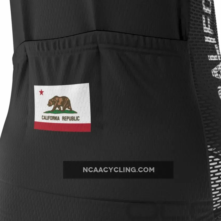 Women's California Republic Flag Long Sleeve Cycling Jersey #Long Sleeve Bike Jersey Women's