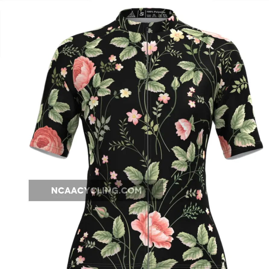 Women's Hawaiian Aloha Floral Print Cycling Jersey