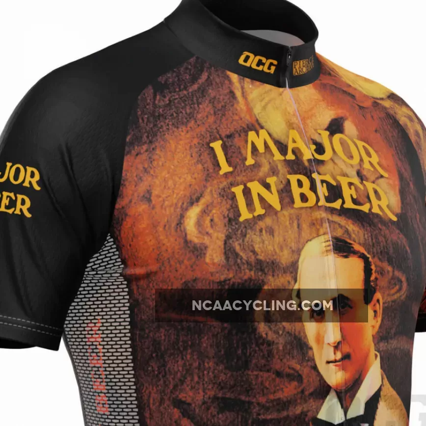 Men's Major In Beer Short Sleeve Cycling Jersey Outlet