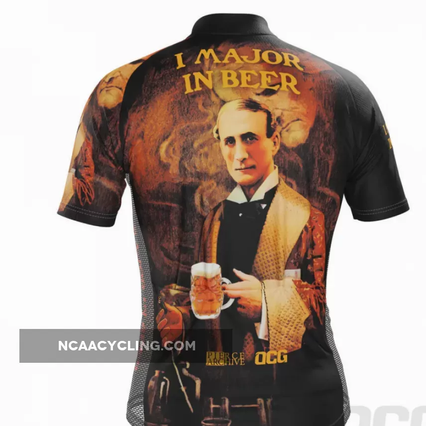 Men's Major In Beer Short Sleeve Cycling Jersey Outlet
