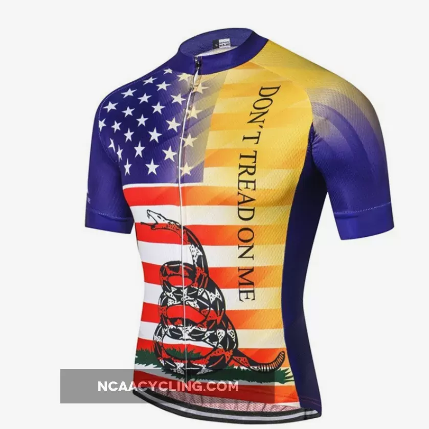 Don't Tread On Me USA Flag Men's Cycling Jersey Restock