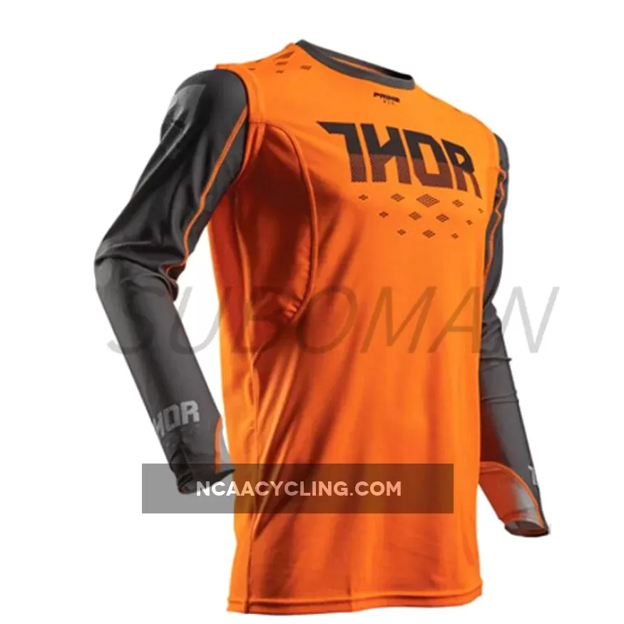 Downhill Jersey New Mountain Bike Motorcycle Cycling Jersey Crossmax Shirt Ciclismo Clothes for Men MTB TEAM THOR MX New Racing Downhill Jersey