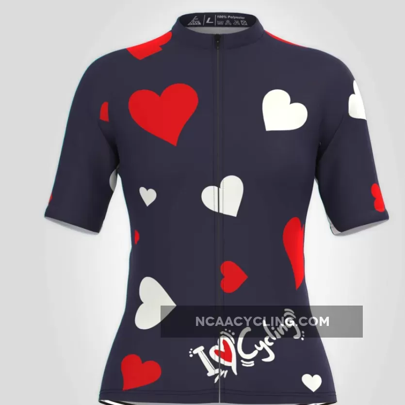 Love & Hearts Women's Cycling Jersey Brand New