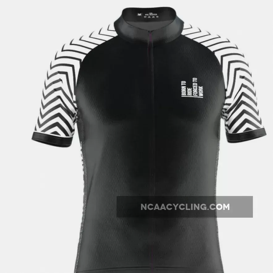 Men's Born To Ride Forced To Work Short Sleeve Cycling Jersey