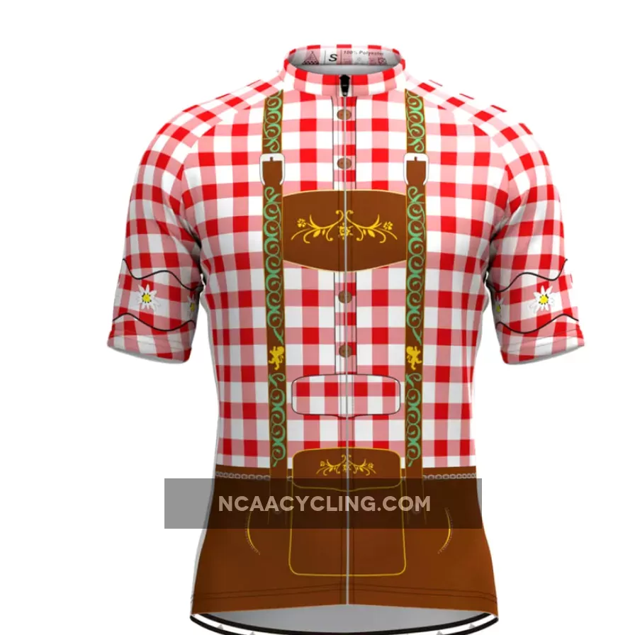 Men's Tirolese Cycling Jersey Red To Buy