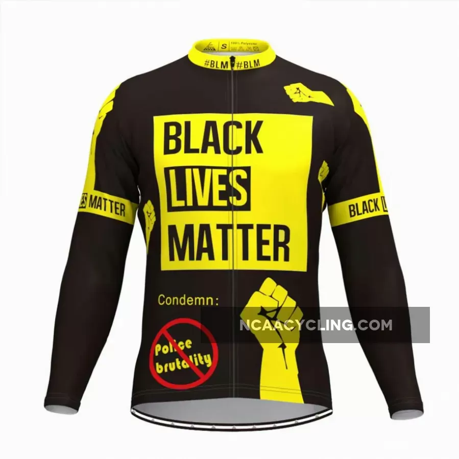 Black Lives Matter Men's Long Sleeve Cycling Jersey Restock