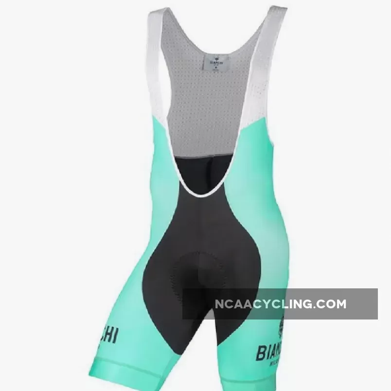 Bianchi Milano Poma Bib Cycling Shorts w/Nalini Pad- Celest/Black