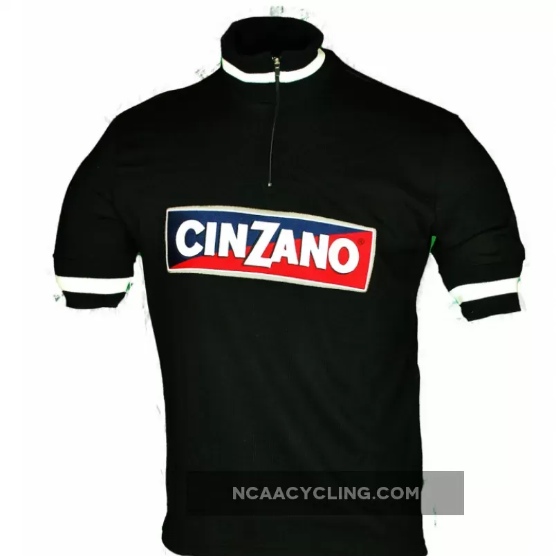 Cinzano Wool Black Retro Jersey, New Releases CIN14J3