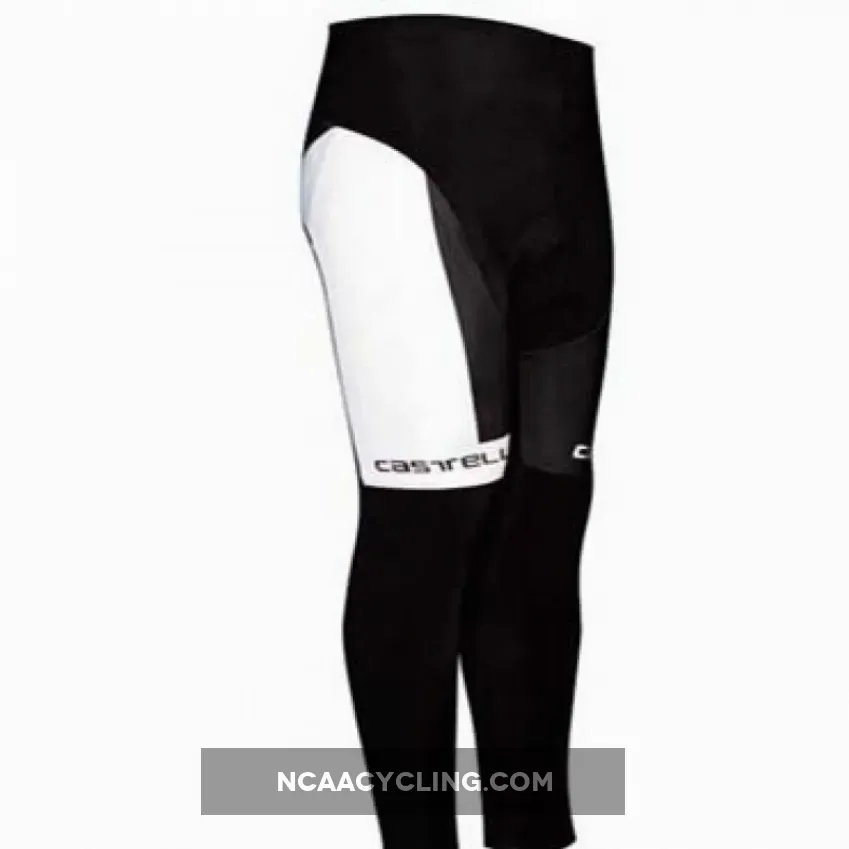 2011Castelli Team Cycling Winter Tights White/Black Online