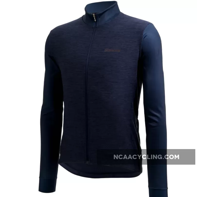 Santini Colore Puro Long Sleeve Jersey - Blue Brand New