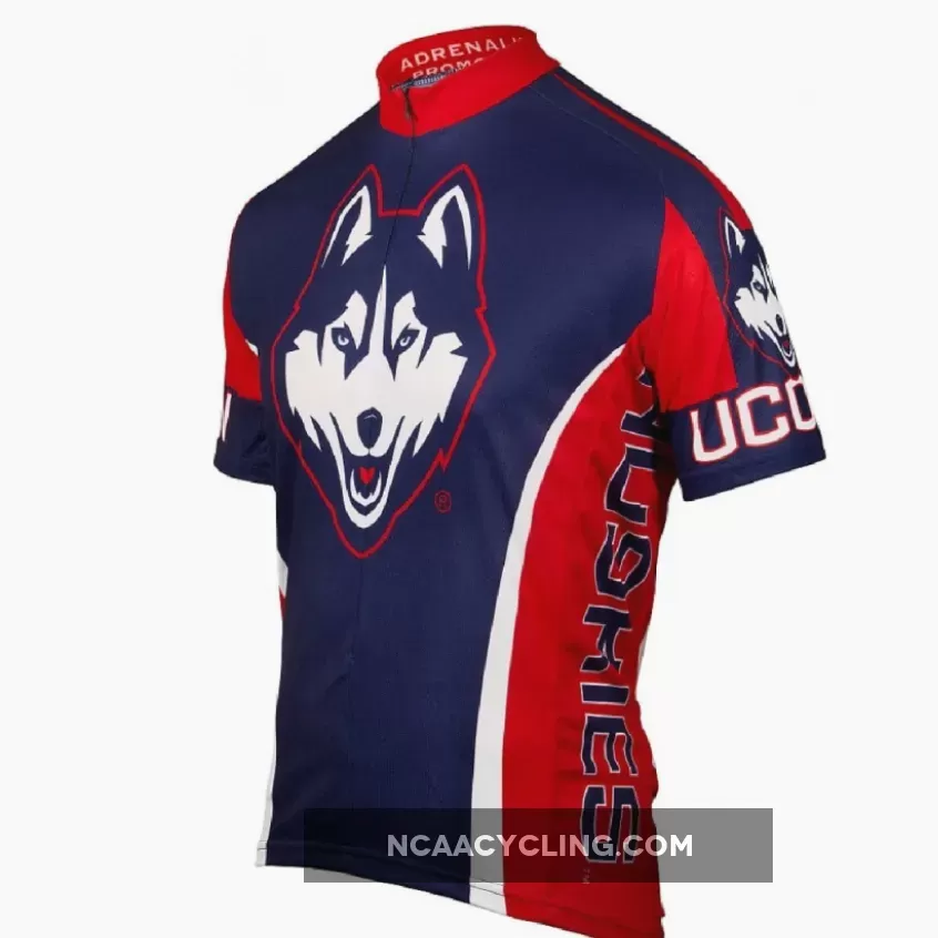Adrenaline Promo University of Connecticut UCONN 3/4 zip Men's Cycling Jersey / Uconn Jersey UCONN-MED