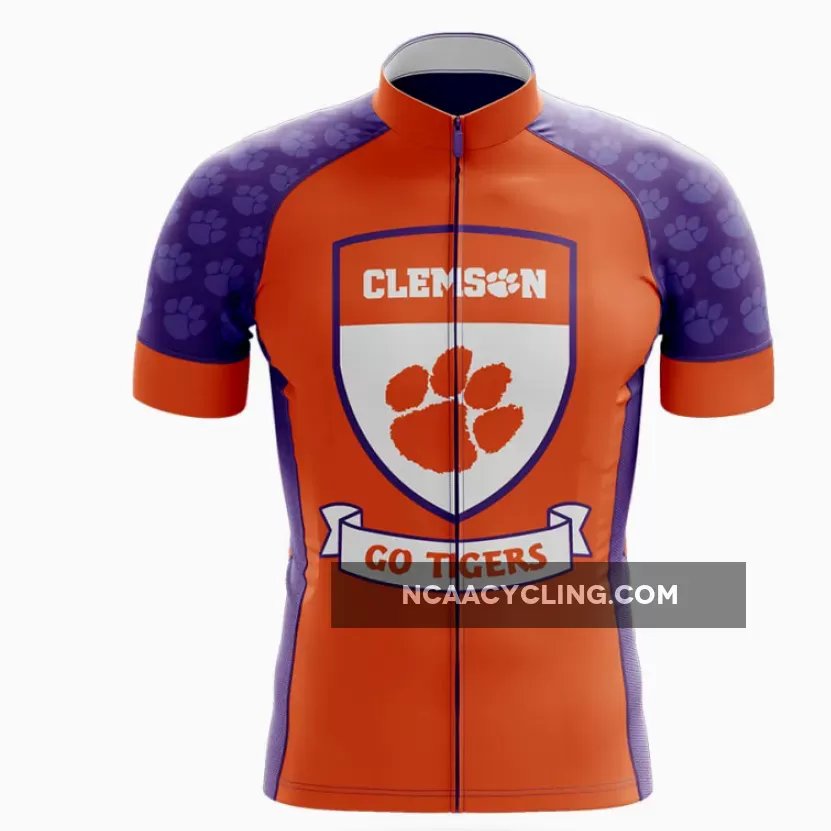 Clemson Tigers Shield Cycling Jersey Restock