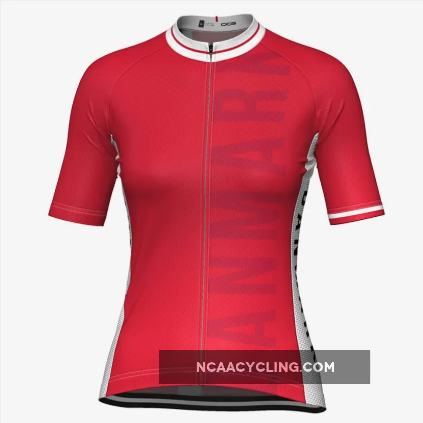 Women's Denmark National Pro Short Sleeve Cycling Jersey