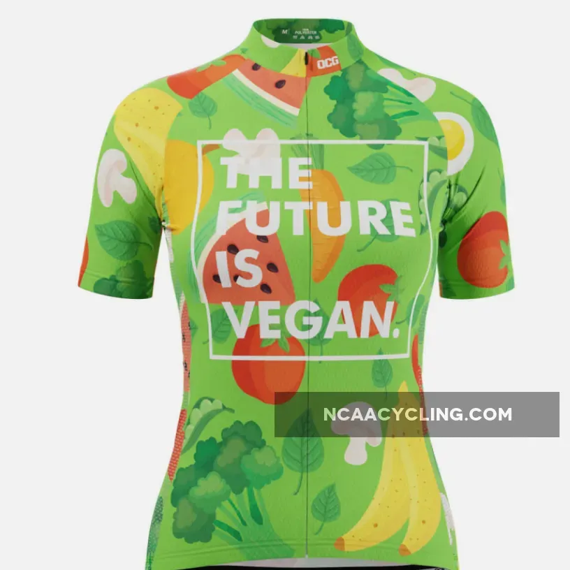 Women's The Future is Vegan Short Sleeve Cycling Jersey
