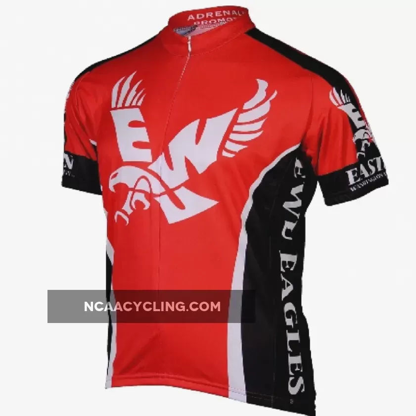 Eastern Washington University 3/4 zip Men's Short Sleeve Cycling Jersey