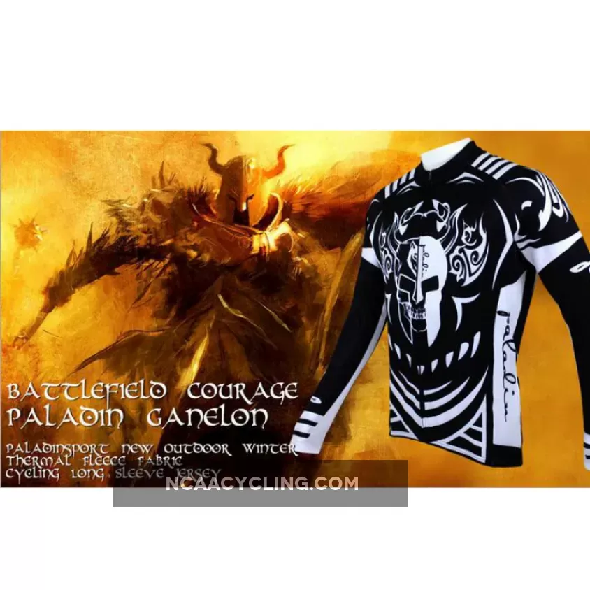 Hot Sale Cycling Jersey Cycling Jersey Wholesale Outdoor Men's Long-sleeved Jersey for Spring and Summer Black and White Ultraviolet Resistant Fabric Outdoor Sportswear NO.077
