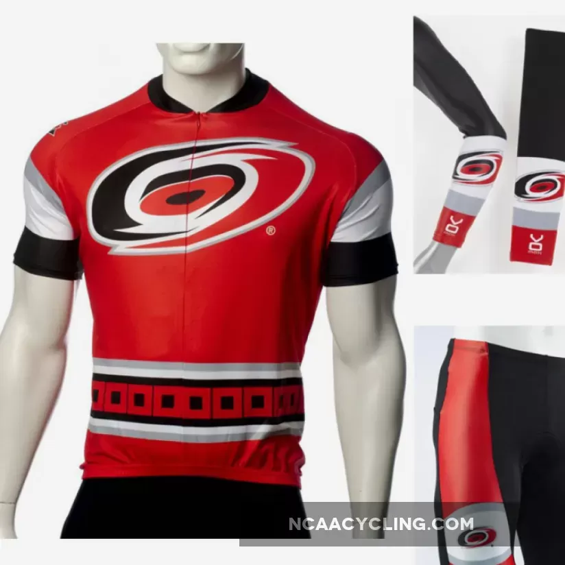 NHL Carolina Hurricanes Cycling Jerseys Bib Shorts Arm Warmers