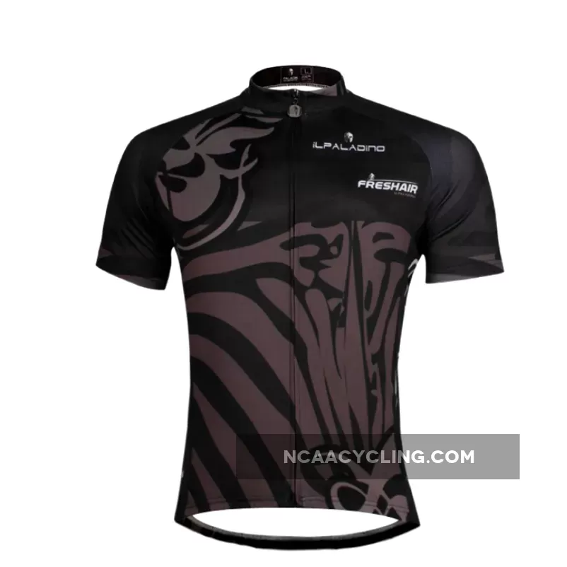 Ilpaladino Black Cool Breathable Jersey Men's Short-Sleeve Sport Shirts Summer Quick Dry Wear Summer Spring Autumn Pro Cycle Clothing Racing Apparel Outdoor Sports Leisure Biking shirt NO.682