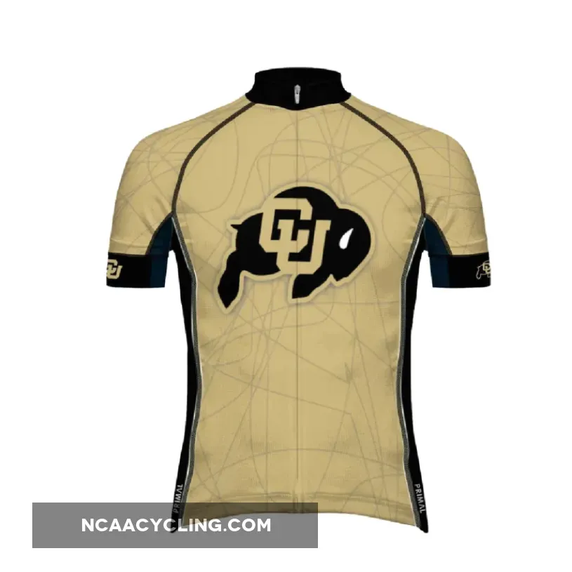 Primal Wear University of Colorado Men's Full Zip Evo 2.0 Slim Fit Racing Cycling Jersey, Evo Colorado