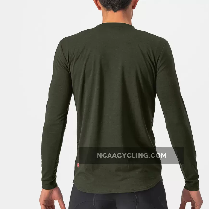 Castelli Unlimited Merino long sleeves jersey - Green