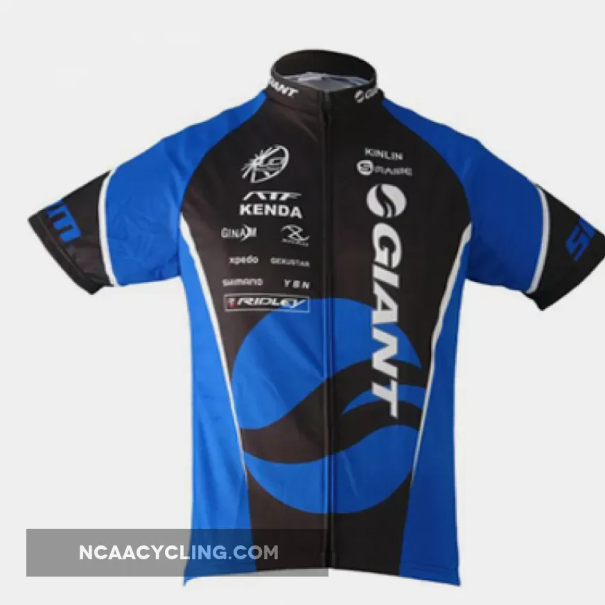 2010 Team Giant Cycling Short Sleeve Jersey In Blue