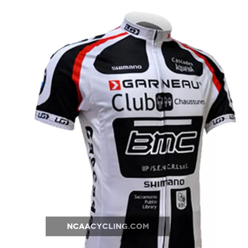 2011 Team BMC BLACK/WHITE Short Sleeve Jersey For Sale
