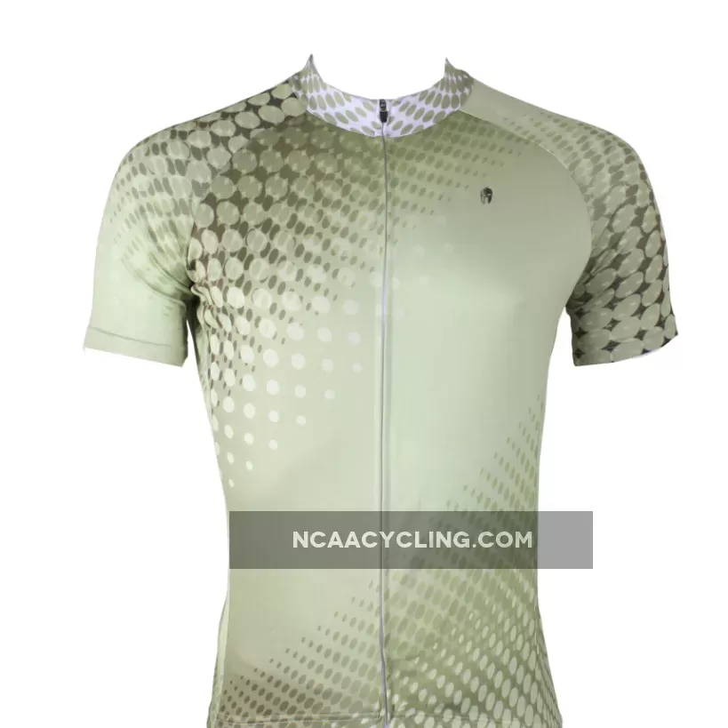 Green Men's Short-Sleeve Cycling Jersey Bicycling Shirts Summer NO.291