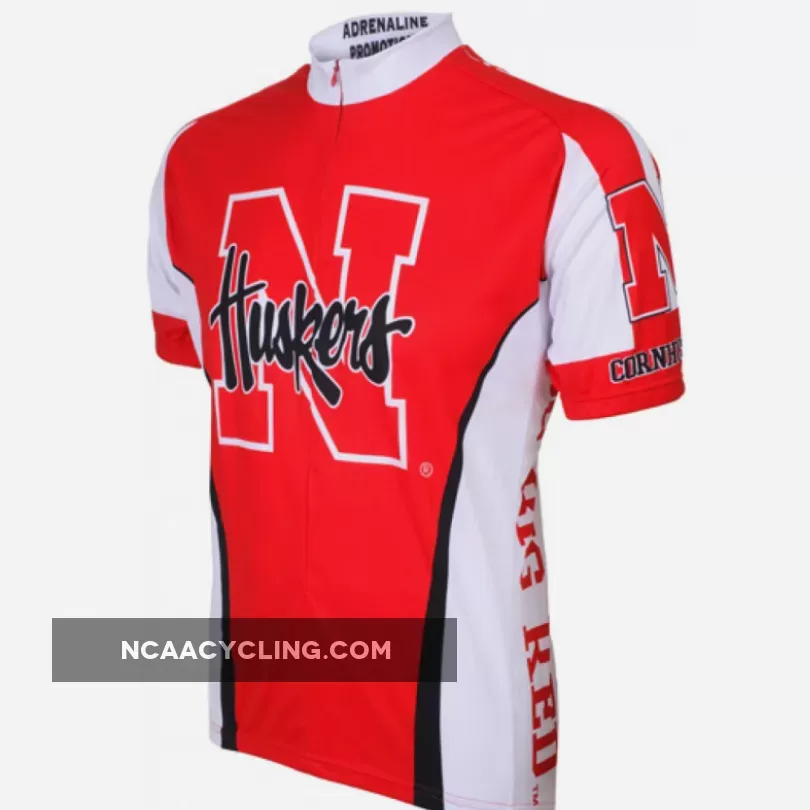 NCAA UNL or NU University of Nebraska–Lincoln Nebraska Cornhuskers Cycling Jerseys