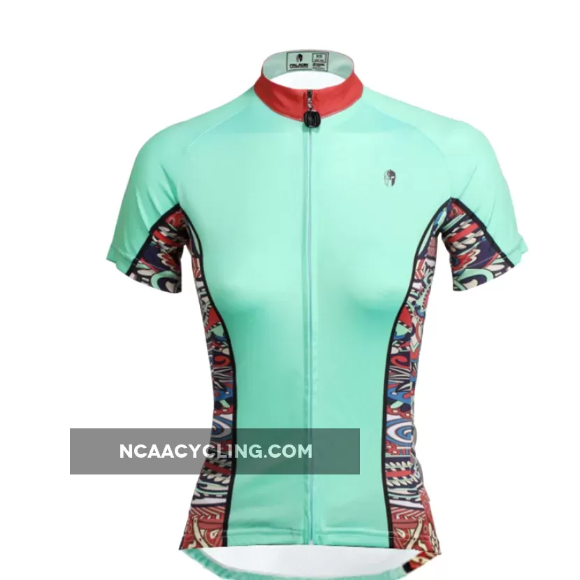 Ilpaladino Mint Green Summer Women's Short-Sleeve Cycling Suit/Jersey Biking Shirts Breathable Outdoor Sports Gear Leisure Biking T-shirt Sports Clothes NO.650