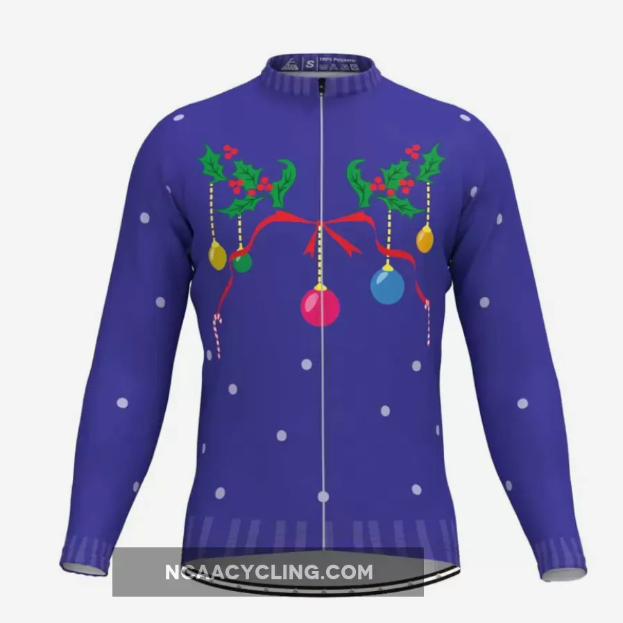 Ugly Christmas Sweater Decoration LS Cycling Jersey
