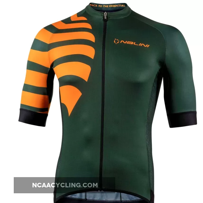 Nalini Stripes BAS Orange Forest Green Jersey,