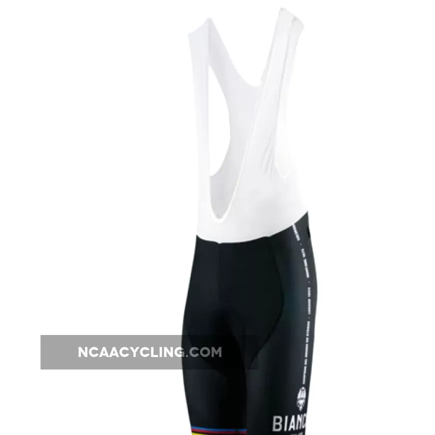 Bianchi World Champion Black Cycling Bib Shorts Victory