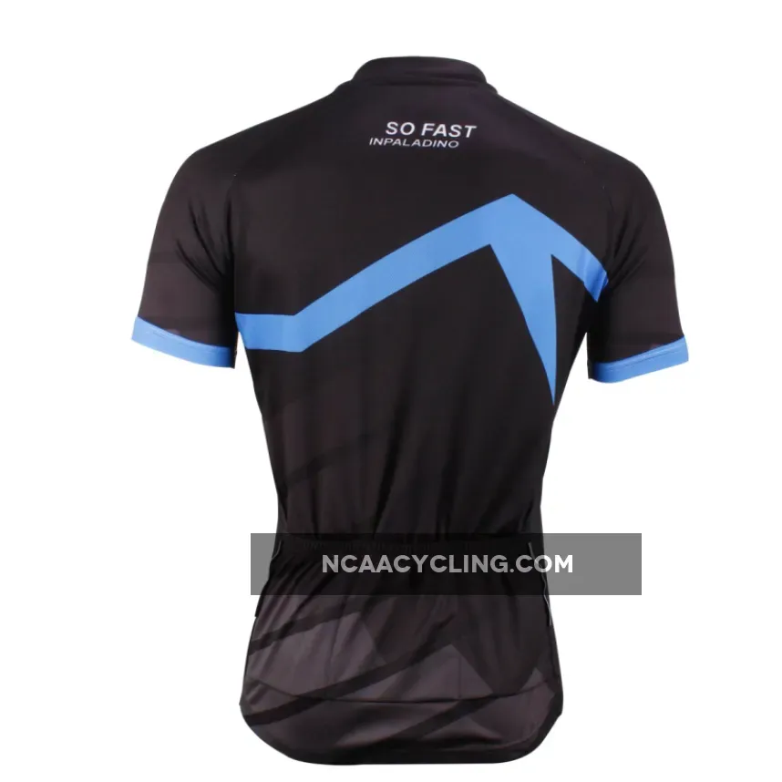 ILPALADINO SO FAST Men's Cycling Jersey Bike Shirt Black Breathable Quick Dry Professional Apparel Outdoor Sports Gear Leisure Biking T-shirt Cyclist Tights NO.620