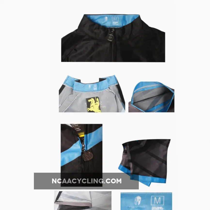 ILPALADINO SO FAST Men's Cycling Jersey Bike Shirt Black Breathable Quick Dry Professional Apparel Outdoor Sports Gear Leisure Biking T-shirt Cyclist Tights NO.620