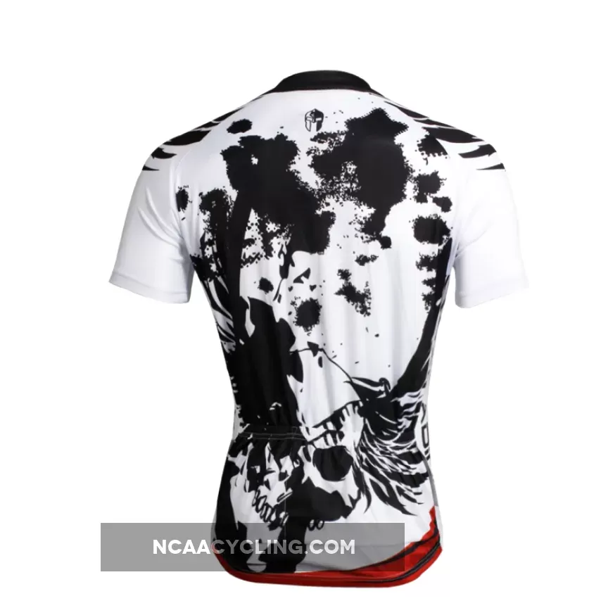 Ilpaladino Angel White Wing Feather Black Sport Breathable Cycling Jersey Men's Short-Sleeve Sport Bicycling Shirts Summer Quick Dry Wear NO.659