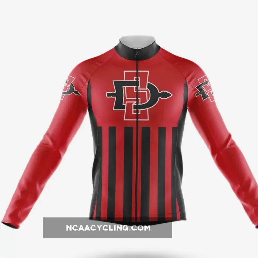 San Diego State University USA Long Sleeve Cycling Jersey Only