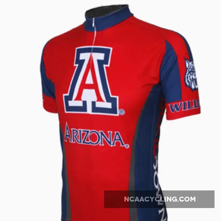 NCAA U of A, UA University of Arizona Wildcats Red Cycling Jersey