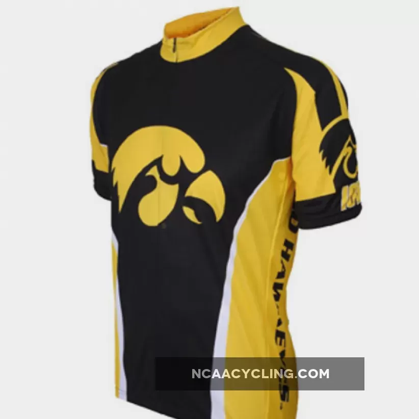 NCAA UI, U of I, UIowa Iowa Hawkeyes Short Sleeve Cycling Jerseys