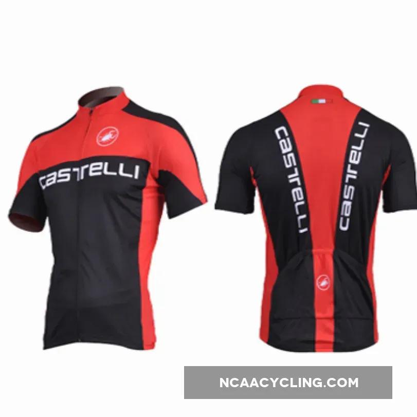 CASTELLI BLACK/RED Short Sleeve Jersey Online