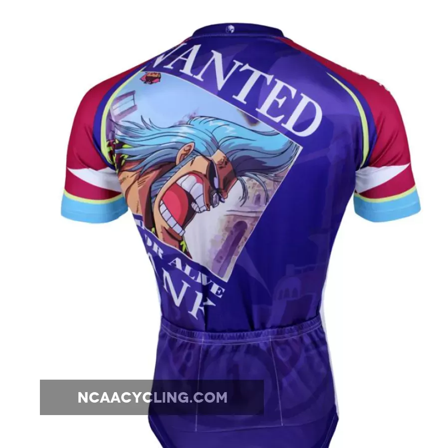 ONE PIECE Series Cola-powered Cyborg Franky Straw Hat Pirates Men's Cycling Suit/Jersey Team Kit Jacket T-shirt Summer Spring Autumn Clothes Sportswear Cartoon NO.080
