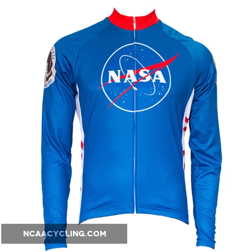 Men's NASA Long Sleeve Men's Cycling Jersey Brand New
