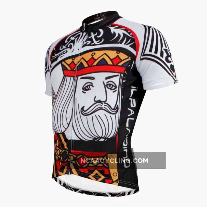 Poker Face Playing Card Diamonds King Men's Cycling Jersey Summer Face Cards Court Cards NO.638