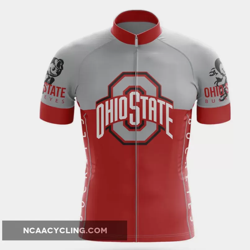 Ohio State University V2 - Men's Cycling / Jersey Only #Ohio State Cycling Jersey